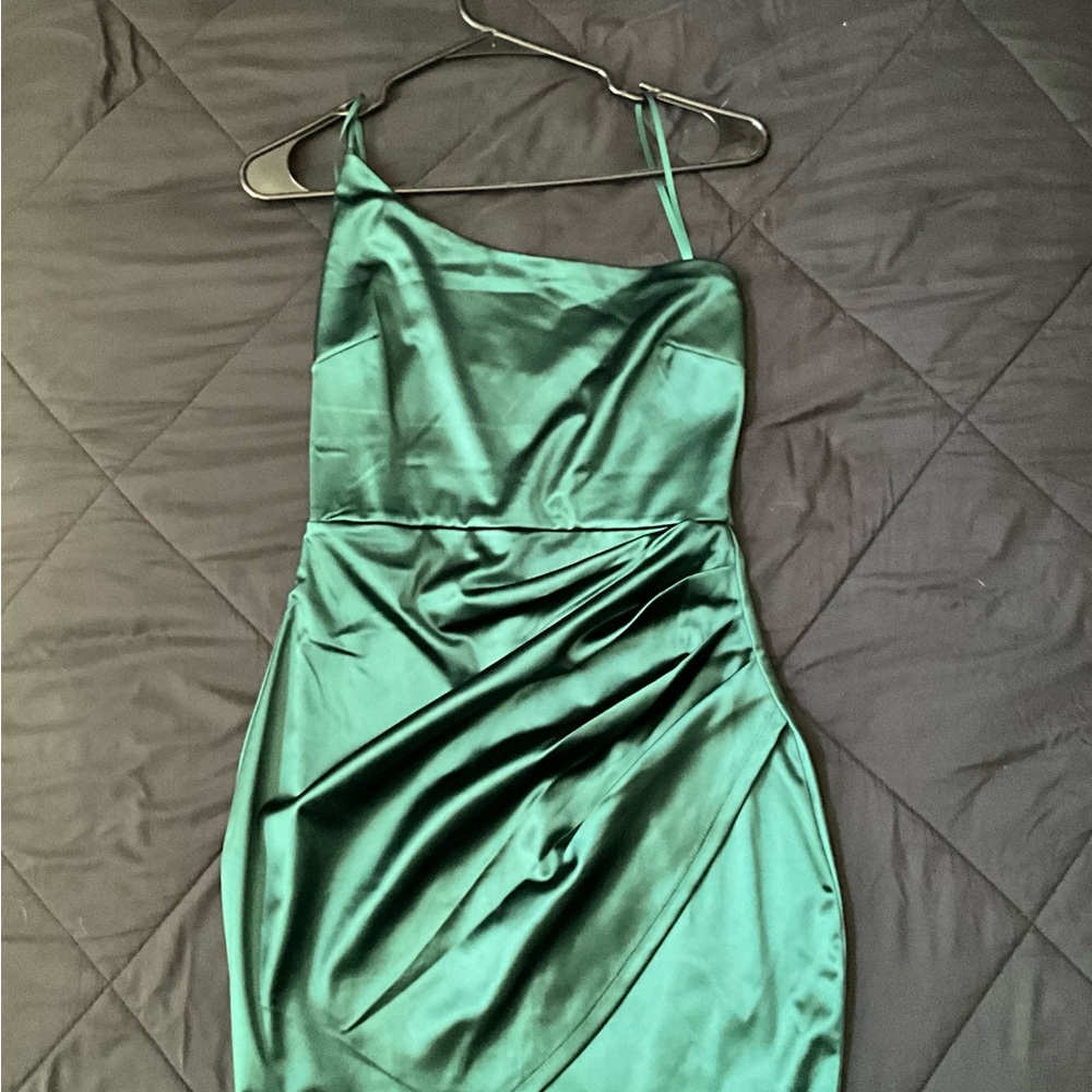 Windsor One Shoulder Green Dress